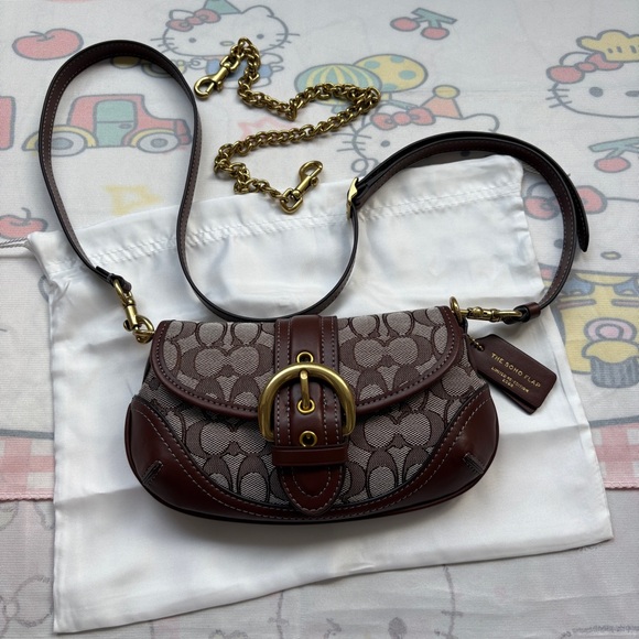 Coach Monogram Pea-Shaped Underarm Bag - Picture 8 of 8